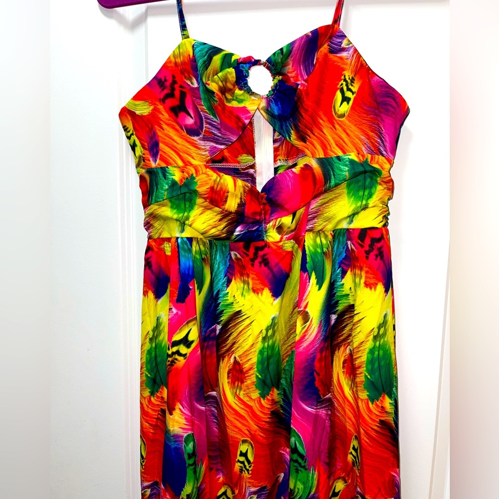 NIB Women’s Metamorphosis Girl Long Vibrant Sexy Summer Maxi Dress. Size Large - Picture 6 of 12